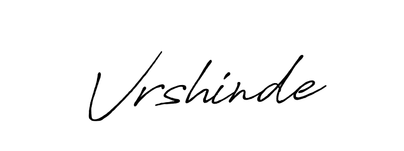 How to make Vrshinde name signature. Use Antro_Vectra_Bolder style for creating short signs online. This is the latest handwritten sign. Vrshinde signature style 7 images and pictures png