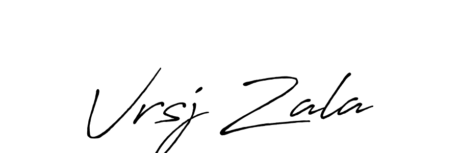 It looks lik you need a new signature style for name Vrsj Zala. Design unique handwritten (Antro_Vectra_Bolder) signature with our free signature maker in just a few clicks. Vrsj Zala signature style 7 images and pictures png