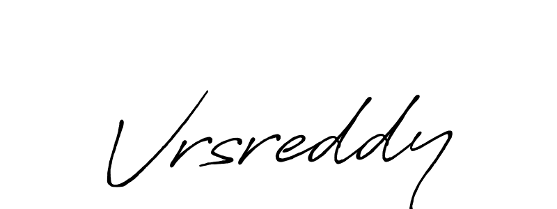 Antro_Vectra_Bolder is a professional signature style that is perfect for those who want to add a touch of class to their signature. It is also a great choice for those who want to make their signature more unique. Get Vrsreddy name to fancy signature for free. Vrsreddy signature style 7 images and pictures png