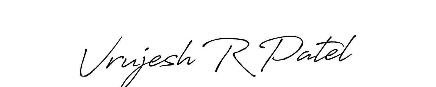 Similarly Antro_Vectra_Bolder is the best handwritten signature design. Signature creator online .You can use it as an online autograph creator for name Vrujesh R Patel. Vrujesh R Patel signature style 7 images and pictures png