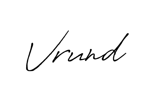 Similarly Antro_Vectra_Bolder is the best handwritten signature design. Signature creator online .You can use it as an online autograph creator for name Vrund. Vrund signature style 7 images and pictures png