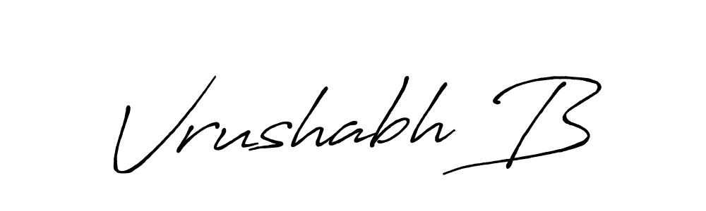 if you are searching for the best signature style for your name Vrushabh B. so please give up your signature search. here we have designed multiple signature styles  using Antro_Vectra_Bolder. Vrushabh B signature style 7 images and pictures png