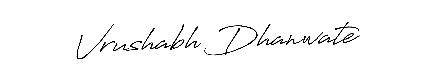 It looks lik you need a new signature style for name Vrushabh Dhanwate. Design unique handwritten (Antro_Vectra_Bolder) signature with our free signature maker in just a few clicks. Vrushabh Dhanwate signature style 7 images and pictures png