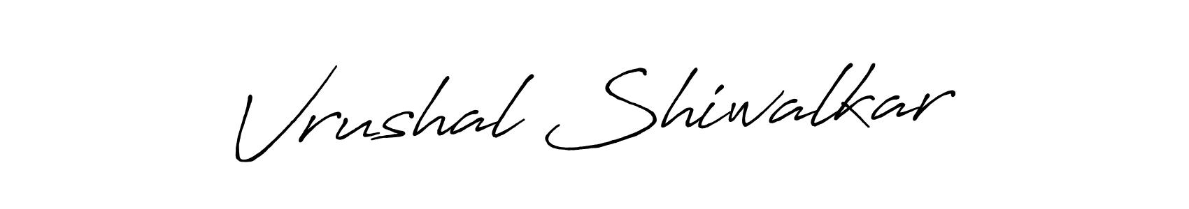 Also we have Vrushal Shiwalkar name is the best signature style. Create professional handwritten signature collection using Antro_Vectra_Bolder autograph style. Vrushal Shiwalkar signature style 7 images and pictures png