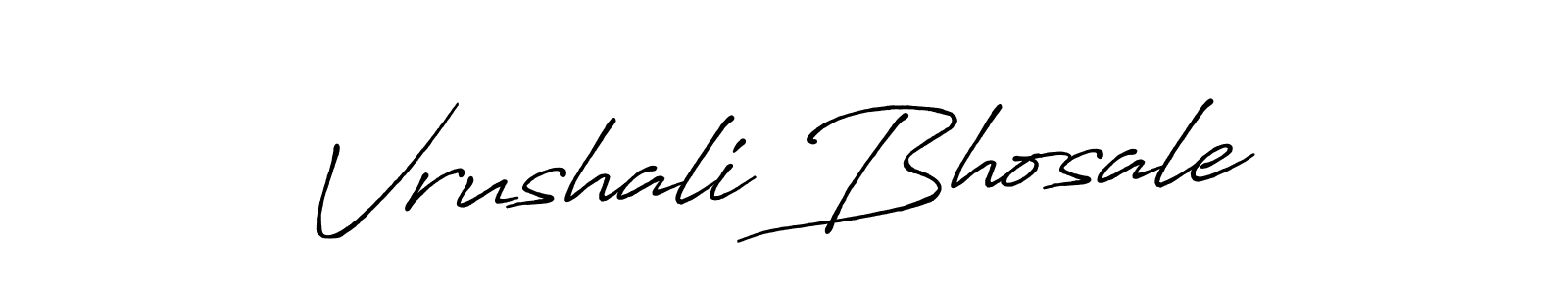 Vrushali Bhosale stylish signature style. Best Handwritten Sign (Antro_Vectra_Bolder) for my name. Handwritten Signature Collection Ideas for my name Vrushali Bhosale. Vrushali Bhosale signature style 7 images and pictures png
