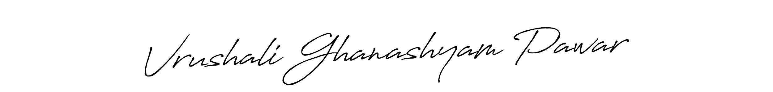 It looks lik you need a new signature style for name Vrushali Ghanashyam Pawar. Design unique handwritten (Antro_Vectra_Bolder) signature with our free signature maker in just a few clicks. Vrushali Ghanashyam Pawar signature style 7 images and pictures png