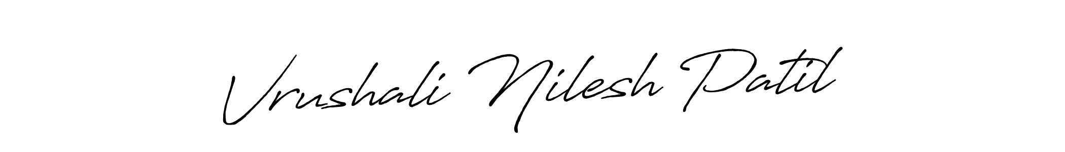 Vrushali Nilesh Patil stylish signature style. Best Handwritten Sign (Antro_Vectra_Bolder) for my name. Handwritten Signature Collection Ideas for my name Vrushali Nilesh Patil. Vrushali Nilesh Patil signature style 7 images and pictures png