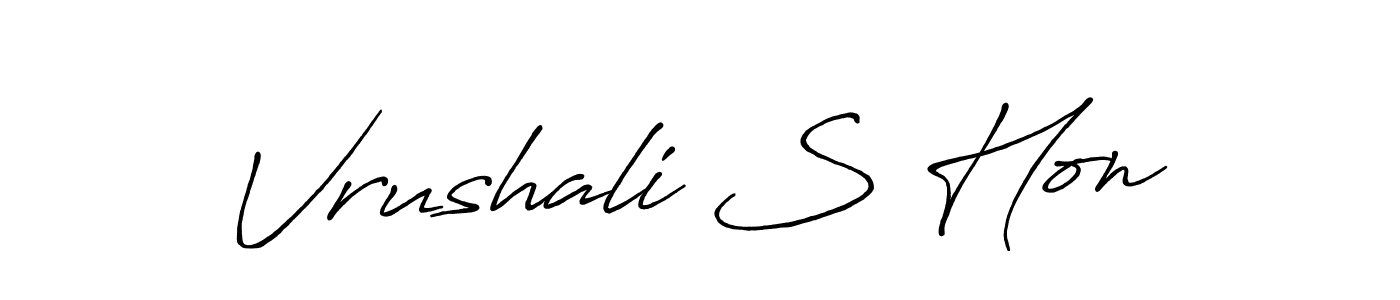 You should practise on your own different ways (Antro_Vectra_Bolder) to write your name (Vrushali S Hon) in signature. don't let someone else do it for you. Vrushali S Hon signature style 7 images and pictures png