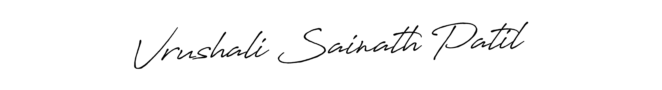 You should practise on your own different ways (Antro_Vectra_Bolder) to write your name (Vrushali Sainath Patil) in signature. don't let someone else do it for you. Vrushali Sainath Patil signature style 7 images and pictures png