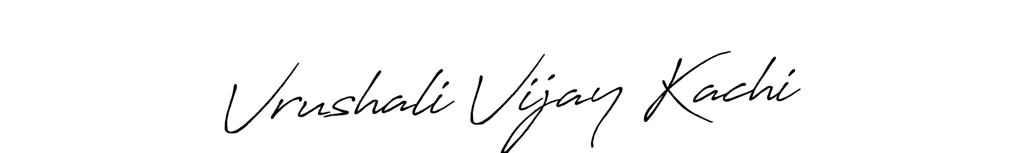 Antro_Vectra_Bolder is a professional signature style that is perfect for those who want to add a touch of class to their signature. It is also a great choice for those who want to make their signature more unique. Get Vrushali Vijay Kachi name to fancy signature for free. Vrushali Vijay Kachi signature style 7 images and pictures png