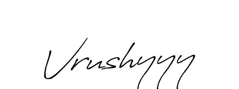 Also You can easily find your signature by using the search form. We will create Vrushyyy name handwritten signature images for you free of cost using Antro_Vectra_Bolder sign style. Vrushyyy signature style 7 images and pictures png