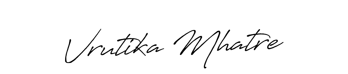 You can use this online signature creator to create a handwritten signature for the name Vrutika Mhatre. This is the best online autograph maker. Vrutika Mhatre signature style 7 images and pictures png