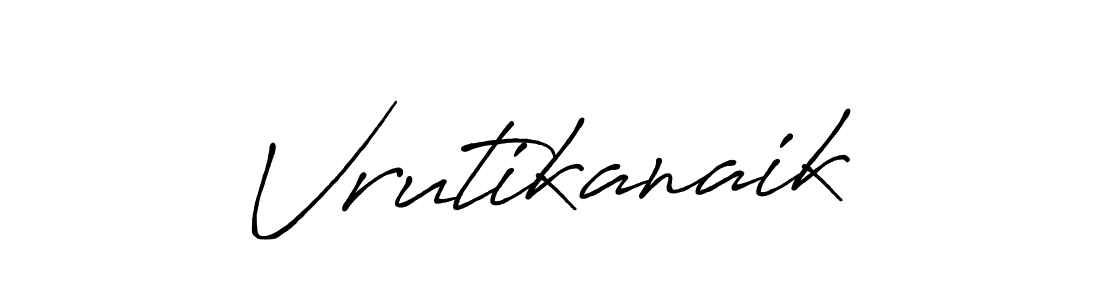 How to make Vrutikanaik signature? Antro_Vectra_Bolder is a professional autograph style. Create handwritten signature for Vrutikanaik name. Vrutikanaik signature style 7 images and pictures png