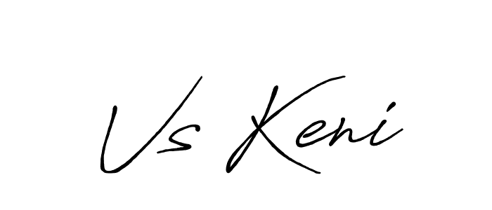 Vs Keni stylish signature style. Best Handwritten Sign (Antro_Vectra_Bolder) for my name. Handwritten Signature Collection Ideas for my name Vs Keni. Vs Keni signature style 7 images and pictures png