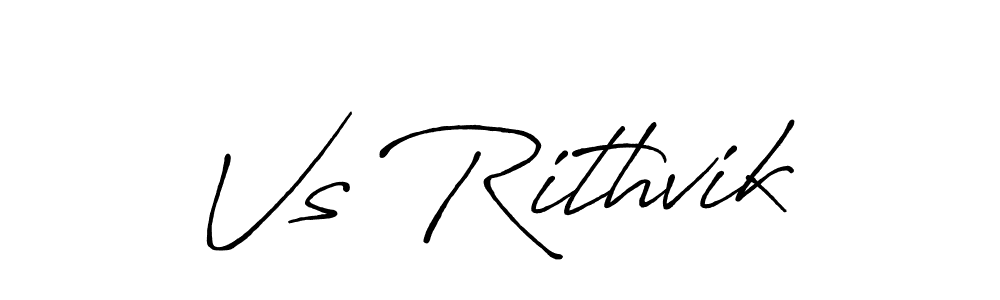 Antro_Vectra_Bolder is a professional signature style that is perfect for those who want to add a touch of class to their signature. It is also a great choice for those who want to make their signature more unique. Get Vs Rithvik name to fancy signature for free. Vs Rithvik signature style 7 images and pictures png