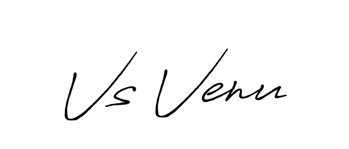 Design your own signature with our free online signature maker. With this signature software, you can create a handwritten (Antro_Vectra_Bolder) signature for name Vs Venu. Vs Venu signature style 7 images and pictures png