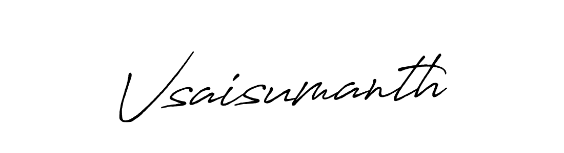 if you are searching for the best signature style for your name Vsaisumanth. so please give up your signature search. here we have designed multiple signature styles  using Antro_Vectra_Bolder. Vsaisumanth signature style 7 images and pictures png