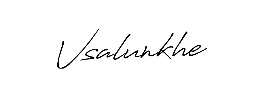 Antro_Vectra_Bolder is a professional signature style that is perfect for those who want to add a touch of class to their signature. It is also a great choice for those who want to make their signature more unique. Get Vsalunkhe name to fancy signature for free. Vsalunkhe signature style 7 images and pictures png