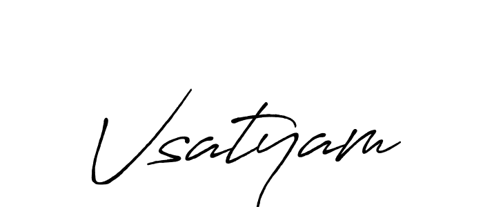 How to make Vsatyam signature? Antro_Vectra_Bolder is a professional autograph style. Create handwritten signature for Vsatyam name. Vsatyam signature style 7 images and pictures png