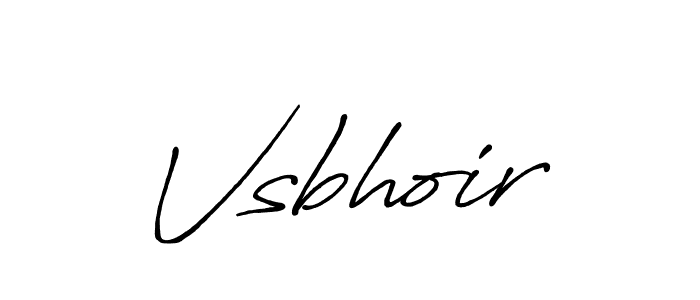 The best way (Antro_Vectra_Bolder) to make a short signature is to pick only two or three words in your name. The name Vsbhoir include a total of six letters. For converting this name. Vsbhoir signature style 7 images and pictures png
