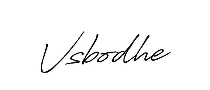 How to make Vsbodhe name signature. Use Antro_Vectra_Bolder style for creating short signs online. This is the latest handwritten sign. Vsbodhe signature style 7 images and pictures png