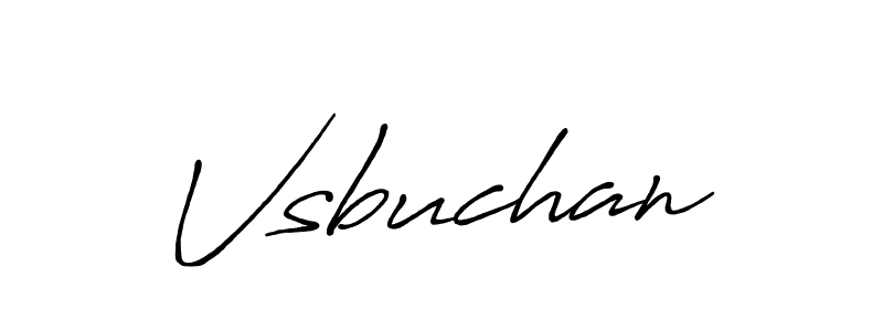 Make a beautiful signature design for name Vsbuchan. With this signature (Antro_Vectra_Bolder) style, you can create a handwritten signature for free. Vsbuchan signature style 7 images and pictures png