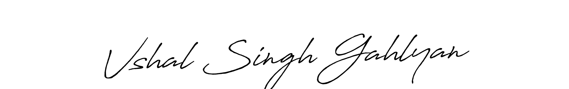 Best and Professional Signature Style for Vshal Singh Gahlyan. Antro_Vectra_Bolder Best Signature Style Collection. Vshal Singh Gahlyan signature style 7 images and pictures png
