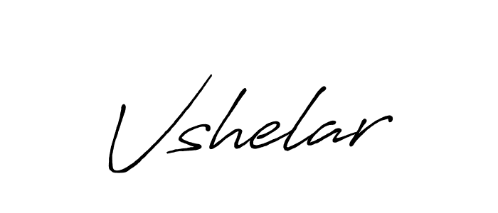 Create a beautiful signature design for name Vshelar. With this signature (Antro_Vectra_Bolder) fonts, you can make a handwritten signature for free. Vshelar signature style 7 images and pictures png