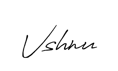 Design your own signature with our free online signature maker. With this signature software, you can create a handwritten (Antro_Vectra_Bolder) signature for name Vshnu. Vshnu signature style 7 images and pictures png