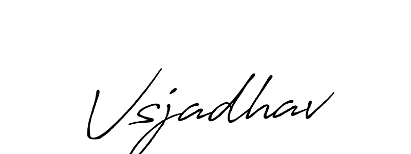 How to Draw Vsjadhav signature style? Antro_Vectra_Bolder is a latest design signature styles for name Vsjadhav. Vsjadhav signature style 7 images and pictures png