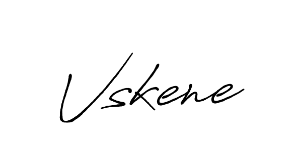 Vskene stylish signature style. Best Handwritten Sign (Antro_Vectra_Bolder) for my name. Handwritten Signature Collection Ideas for my name Vskene. Vskene signature style 7 images and pictures png