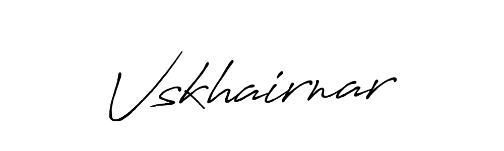 How to make Vskhairnar signature? Antro_Vectra_Bolder is a professional autograph style. Create handwritten signature for Vskhairnar name. Vskhairnar signature style 7 images and pictures png