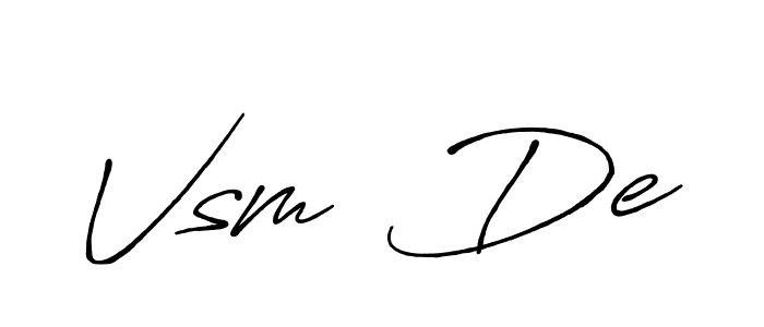 Once you've used our free online signature maker to create your best signature Antro_Vectra_Bolder style, it's time to enjoy all of the benefits that Vsm  De name signing documents. Vsm  De signature style 7 images and pictures png