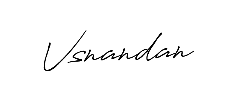 Make a beautiful signature design for name Vsnandan. Use this online signature maker to create a handwritten signature for free. Vsnandan signature style 7 images and pictures png