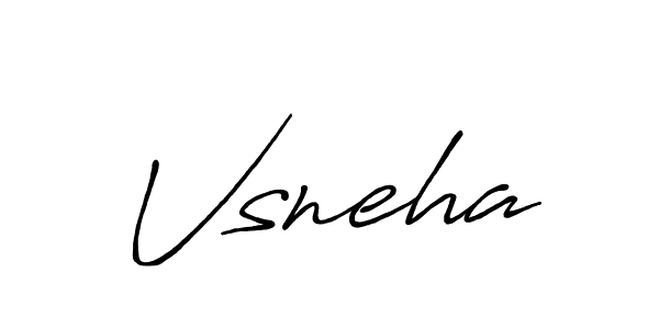 It looks lik you need a new signature style for name Vsneha. Design unique handwritten (Antro_Vectra_Bolder) signature with our free signature maker in just a few clicks. Vsneha signature style 7 images and pictures png