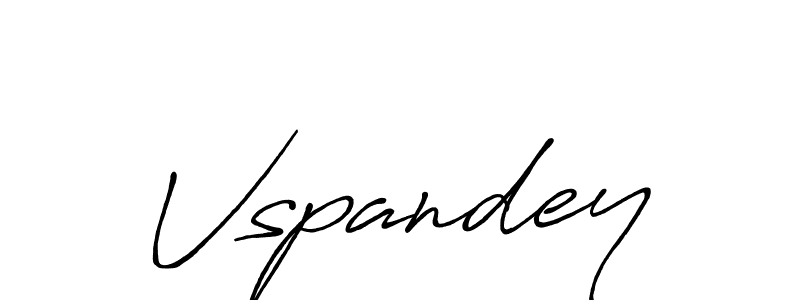 Also You can easily find your signature by using the search form. We will create Vspandey name handwritten signature images for you free of cost using Antro_Vectra_Bolder sign style. Vspandey signature style 7 images and pictures png