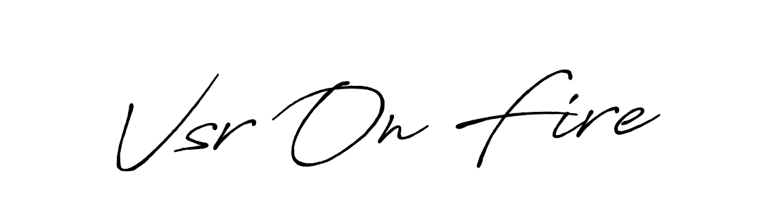 Make a beautiful signature design for name Vsr On Fire. Use this online signature maker to create a handwritten signature for free. Vsr On Fire signature style 7 images and pictures png