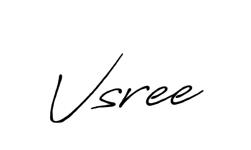 Design your own signature with our free online signature maker. With this signature software, you can create a handwritten (Antro_Vectra_Bolder) signature for name Vsree. Vsree signature style 7 images and pictures png