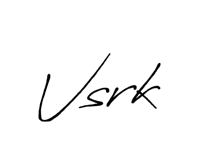 Also we have Vsrk name is the best signature style. Create professional handwritten signature collection using Antro_Vectra_Bolder autograph style. Vsrk signature style 7 images and pictures png