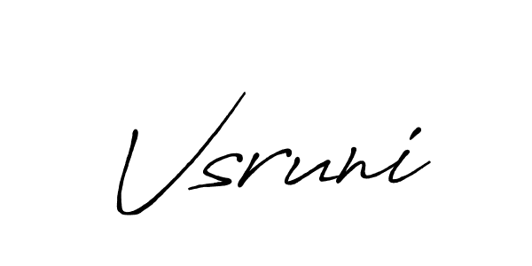Also You can easily find your signature by using the search form. We will create Vsruni name handwritten signature images for you free of cost using Antro_Vectra_Bolder sign style. Vsruni signature style 7 images and pictures png