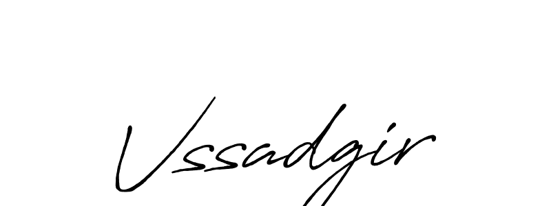 Create a beautiful signature design for name Vssadgir. With this signature (Antro_Vectra_Bolder) fonts, you can make a handwritten signature for free. Vssadgir signature style 7 images and pictures png