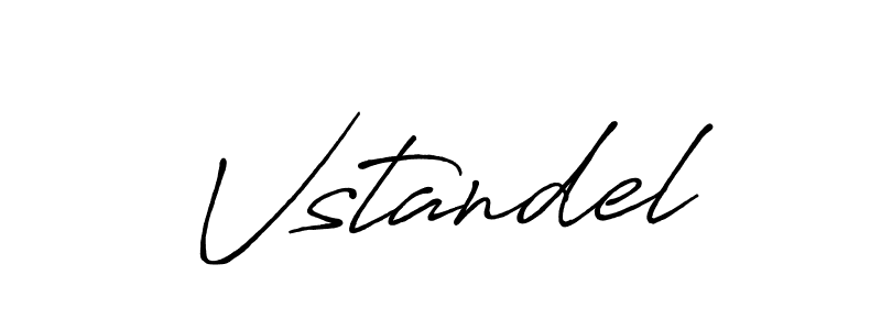 Create a beautiful signature design for name Vstandel. With this signature (Antro_Vectra_Bolder) fonts, you can make a handwritten signature for free. Vstandel signature style 7 images and pictures png