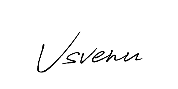 Design your own signature with our free online signature maker. With this signature software, you can create a handwritten (Antro_Vectra_Bolder) signature for name Vsvenu. Vsvenu signature style 7 images and pictures png