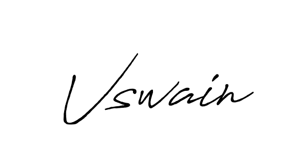 It looks lik you need a new signature style for name Vswain. Design unique handwritten (Antro_Vectra_Bolder) signature with our free signature maker in just a few clicks. Vswain signature style 7 images and pictures png