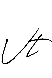 Similarly Antro_Vectra_Bolder is the best handwritten signature design. Signature creator online .You can use it as an online autograph creator for name Vt. Vt signature style 7 images and pictures png