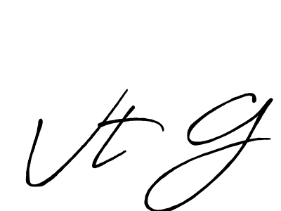 if you are searching for the best signature style for your name Vt G. so please give up your signature search. here we have designed multiple signature styles  using Antro_Vectra_Bolder. Vt G signature style 7 images and pictures png