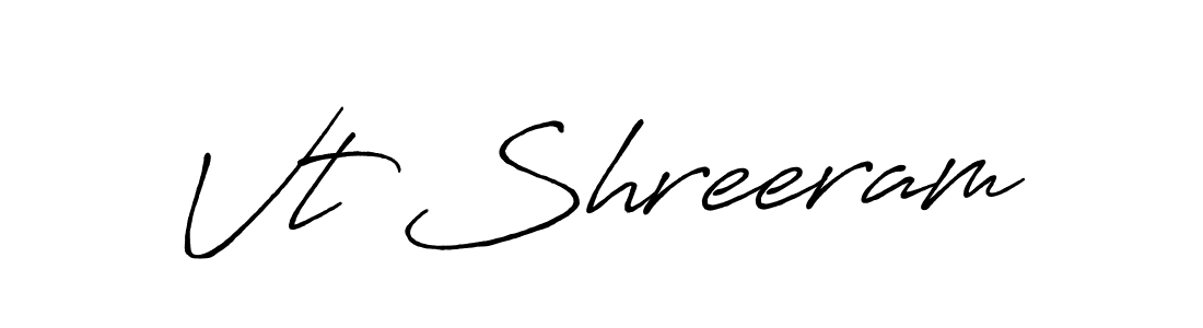 It looks lik you need a new signature style for name Vt Shreeram. Design unique handwritten (Antro_Vectra_Bolder) signature with our free signature maker in just a few clicks. Vt Shreeram signature style 7 images and pictures png