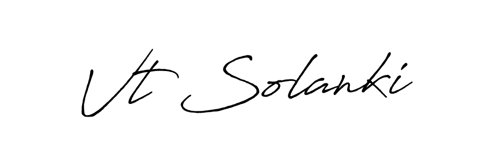 if you are searching for the best signature style for your name Vt Solanki. so please give up your signature search. here we have designed multiple signature styles  using Antro_Vectra_Bolder. Vt Solanki signature style 7 images and pictures png