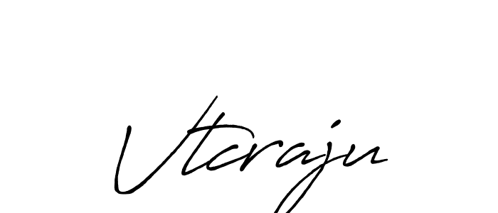 You should practise on your own different ways (Antro_Vectra_Bolder) to write your name (Vtcraju) in signature. don't let someone else do it for you. Vtcraju signature style 7 images and pictures png