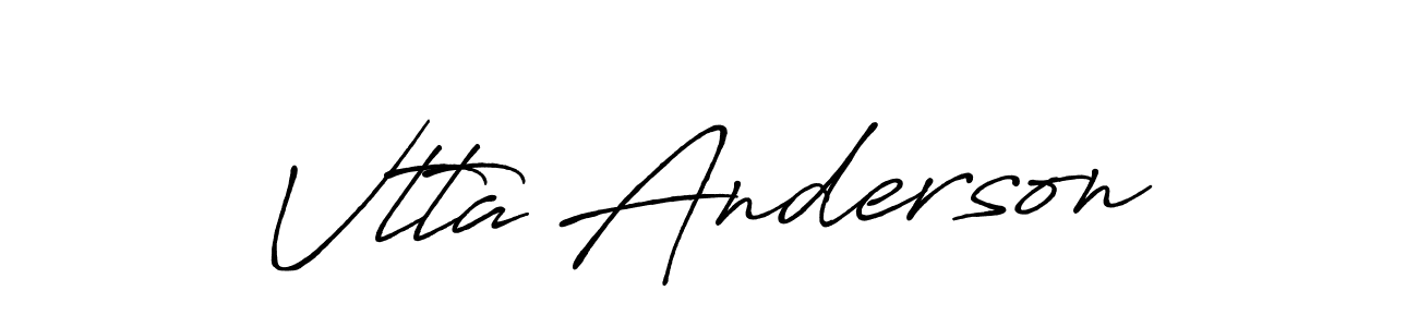 if you are searching for the best signature style for your name Vtta Anderson. so please give up your signature search. here we have designed multiple signature styles  using Antro_Vectra_Bolder. Vtta Anderson signature style 7 images and pictures png